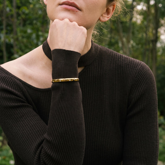 Gold & Silver Plated Cubic Zirconia Bracelet for Women – Geometric Bangle