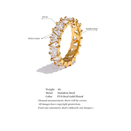 Celeste Zircon Band Ring