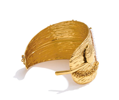 Aurelia Shell Cuff Bracelet